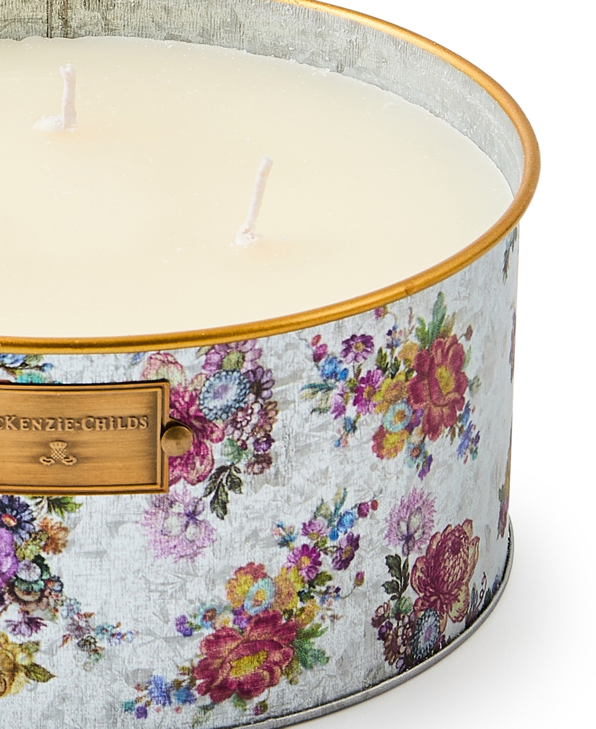 Mackenzie-childs Flower Market Large Citronella Candle In Multi