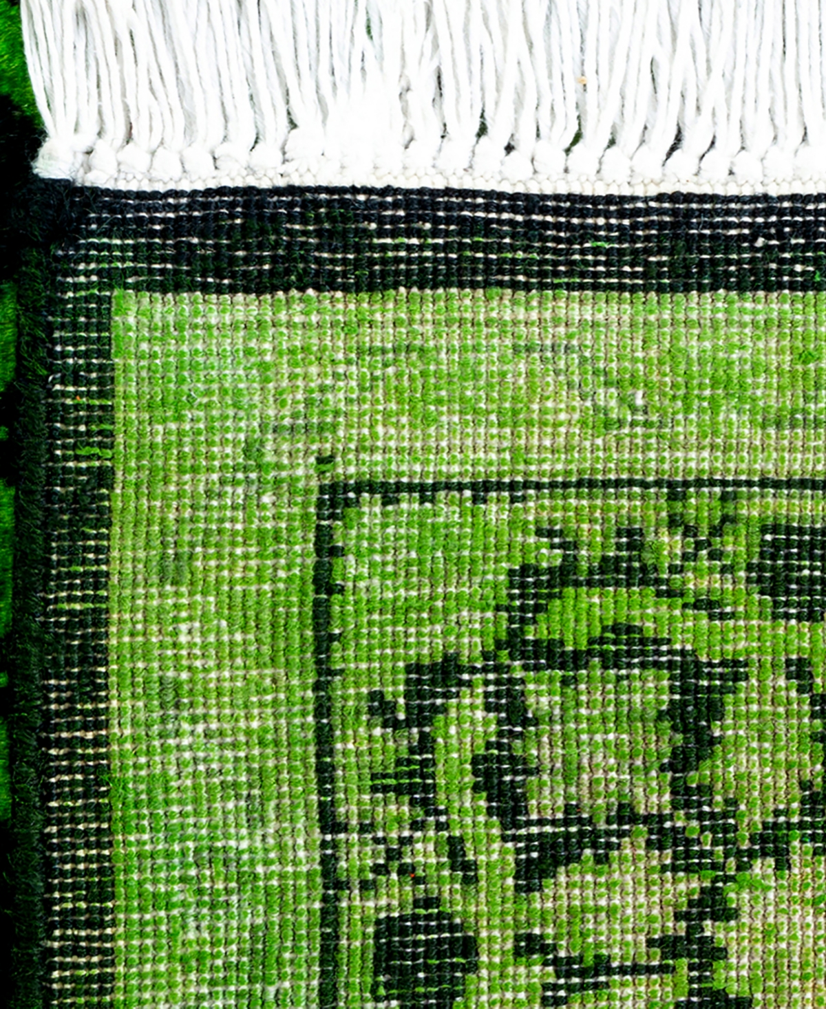 Adorn Hand Woven Rugs Fine Vibrance M1402 3'2"x5'4" Area Rug In Green