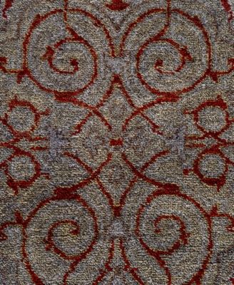 Adorn Hand Woven Rugs Fine Vibrance M1494 Rug Collection In Gray