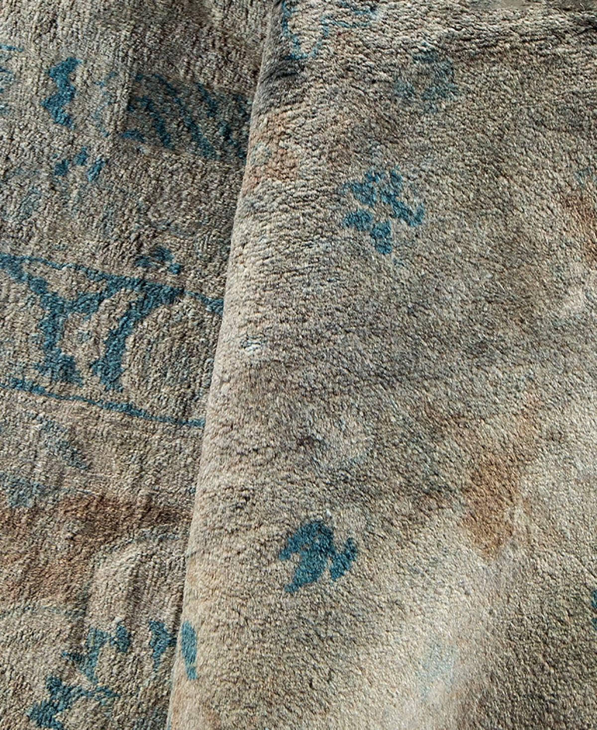 Adorn Hand Woven Rugs Fine Vibrance M1602 9'1"x12'1" Area Rug In Gray