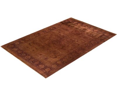Adorn Hand Woven Rugs Fine Vibrance M1078 Rug Collection In Brown