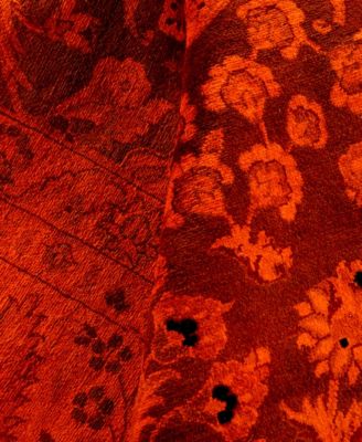 Adorn Hand Woven Rugs Fine Vibrance M1473 Rug Collection In Orange