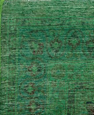 Adorn Hand Woven Rugs Fine Vibrance M1496 Rug Collection In Green