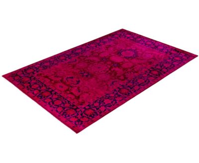 Adorn Hand Woven Rugs Fine Vibrance M1273 Rug Collection In Pink