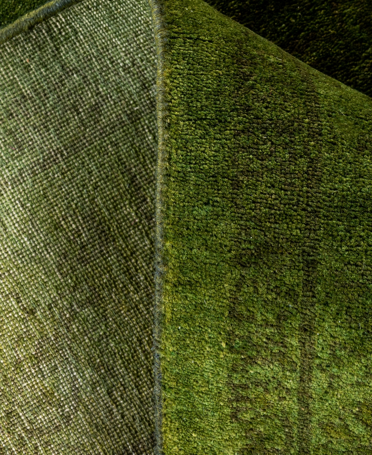 Adorn Hand Woven Rugs Fine Vibrance M1437 4'2"x6' Area Rug In Green