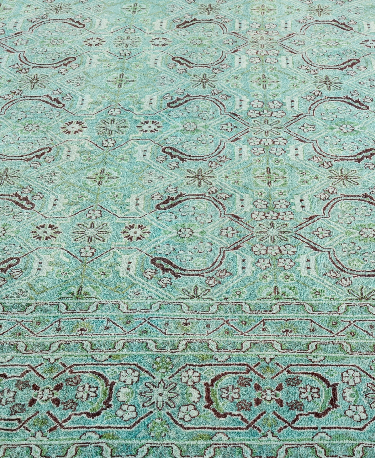 Adorn Hand Woven Rugs Fine Vibrance M1230 6'2"x9'1" Area Rug In Green