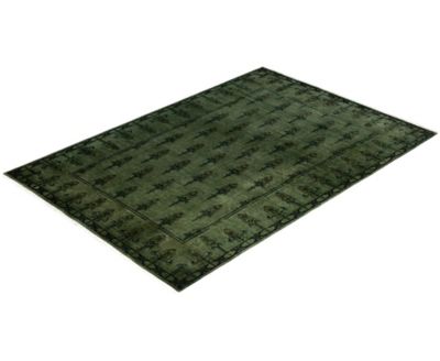Adorn Hand Woven Rugs Fine Vibrance M982 Rug Collection In Green
