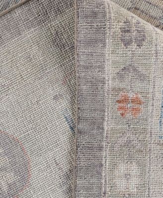 Adorn Hand Woven Rugs Colorful Oushak M0103 33 Rug Collection In Gray