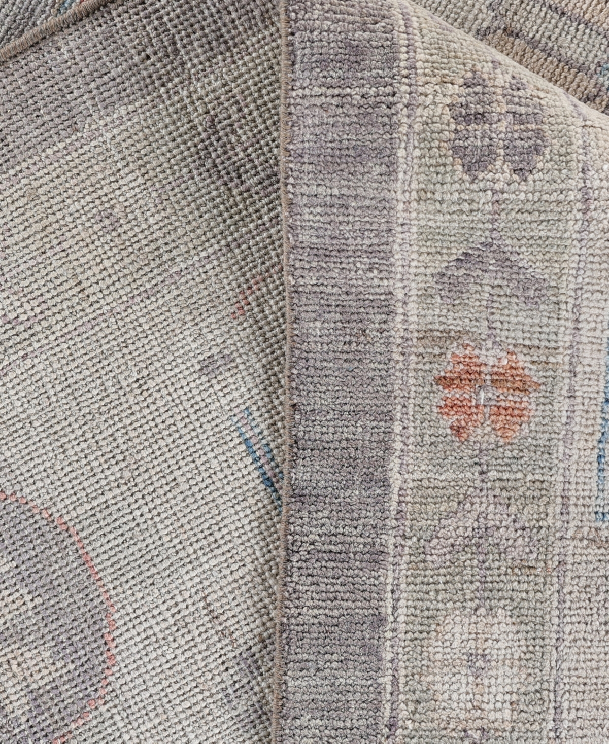 Adorn Hand Woven Rugs Colorful Oushak M0103-33 9'9"x13'5" Area Rug In Gray