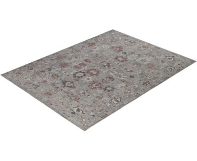 Adorn Hand Woven Rugs Colorful Oushak M0103 43 Rug Collection In Gray