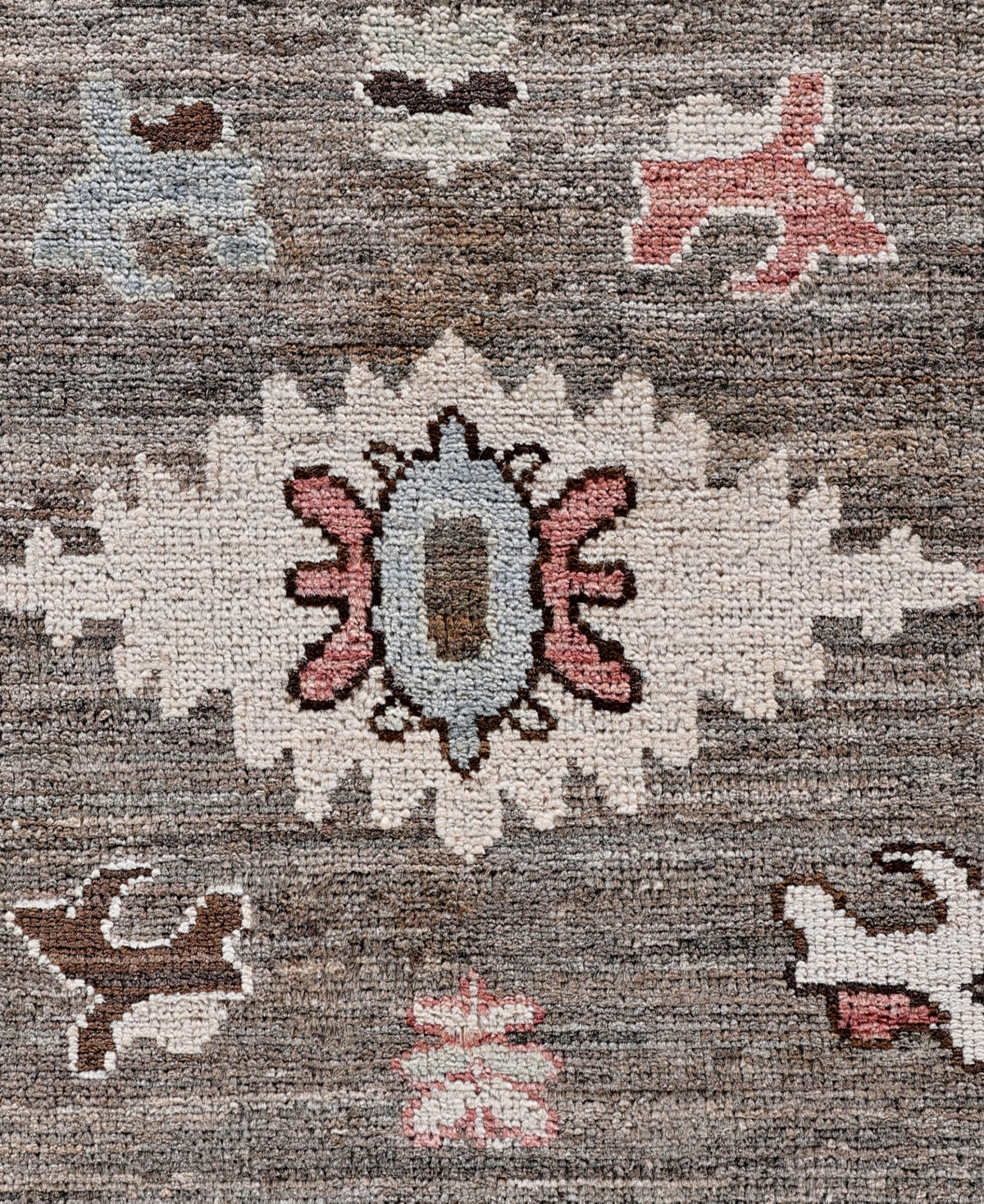 Adorn Hand Woven Rugs Colorful Oushak M0103-46 8'x9'8" Area Rug In Brown