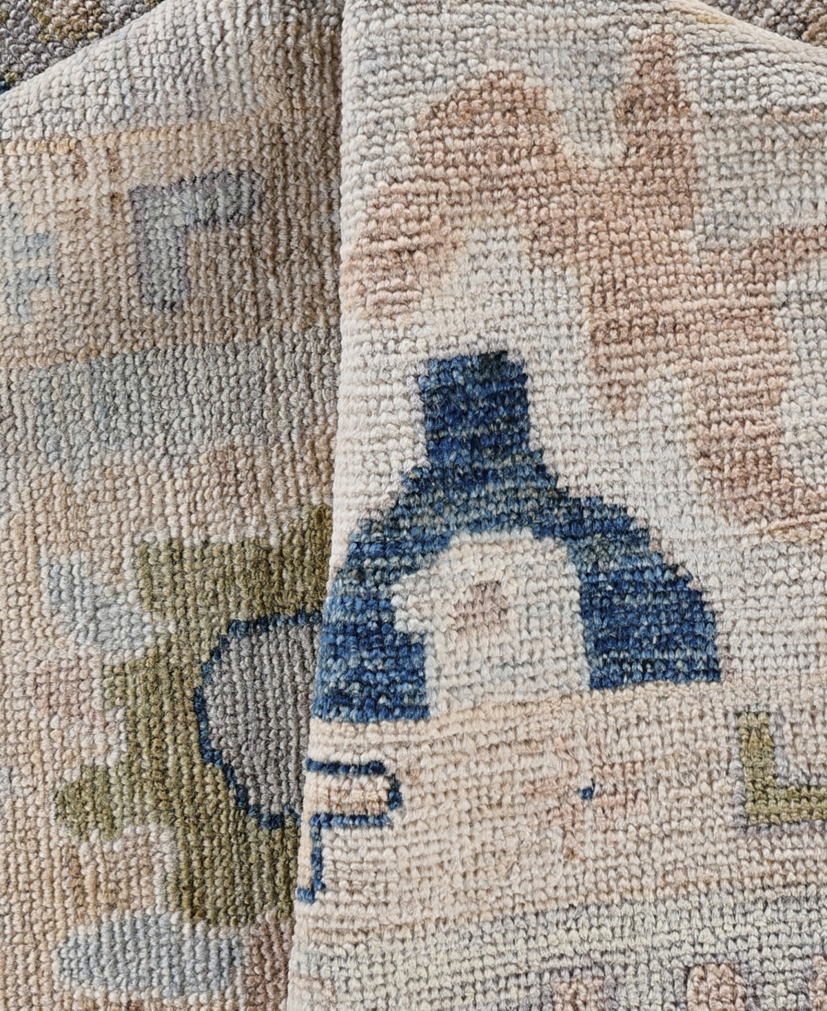 Adorn Hand Woven Rugs Colorful Oushak M0103-47 8'x9'9" Area Rug In Gray