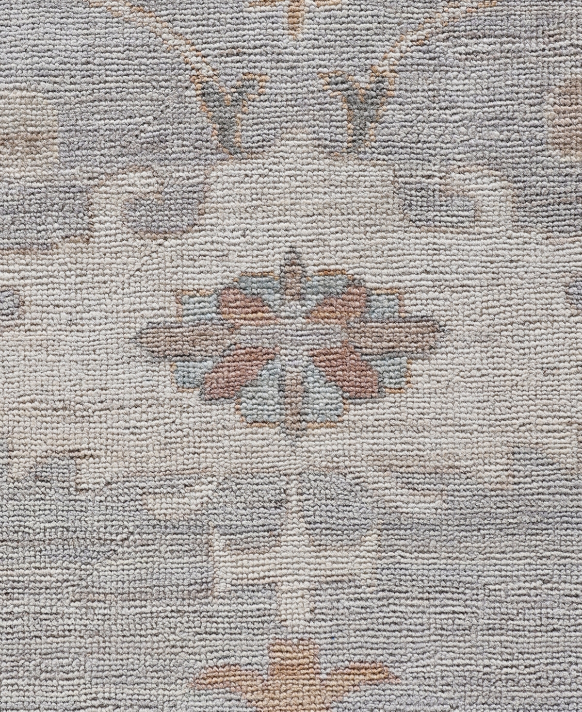 Adorn Hand Woven Rugs Colorful Oushak M0103-51 8'4"x9'10" Area Rug In Gray