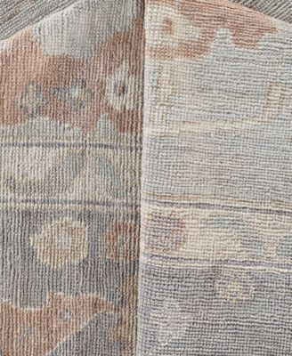 Adorn Hand Woven Rugs Colorful Oushak M0103 52 Rug Collection In Gray