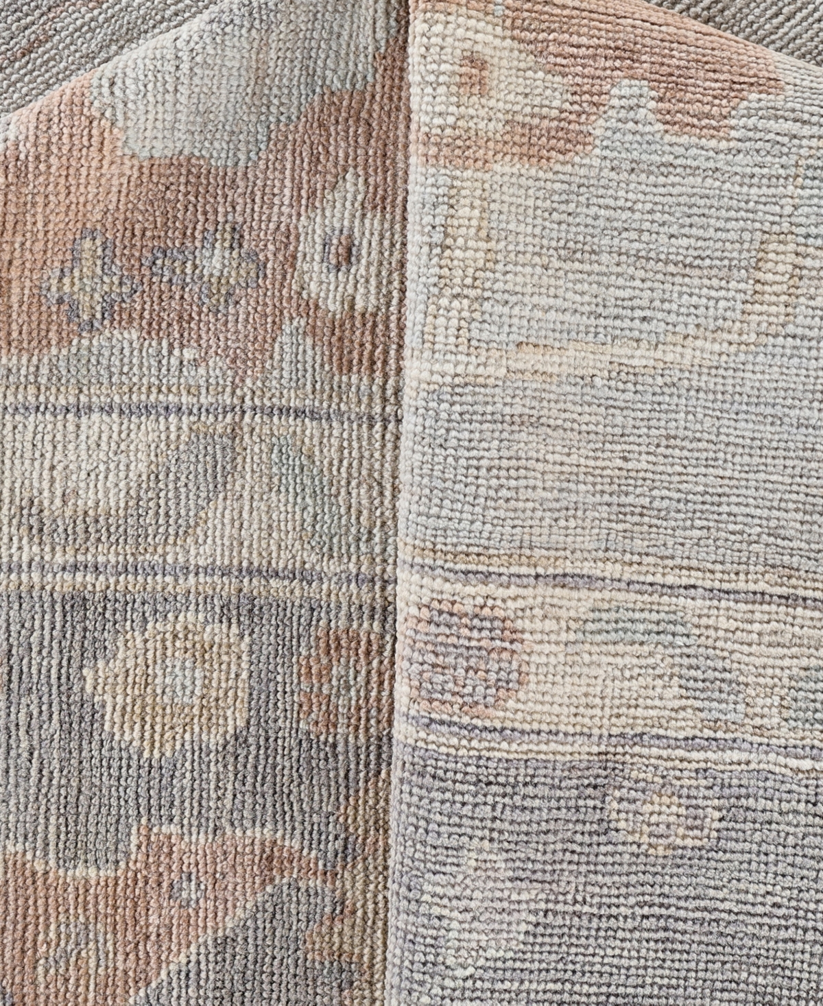 Adorn Hand Woven Rugs Colorful Oushak M0103-52 8'1"x9'9" Area Rug In Gray