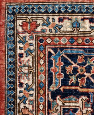 Adorn Hand Woven Rugs Serapi M0103 54 Rug Collection In Red