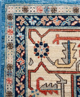 Adorn Hand Woven Rugs Serapi M0103 59 Rug Collection In Blue