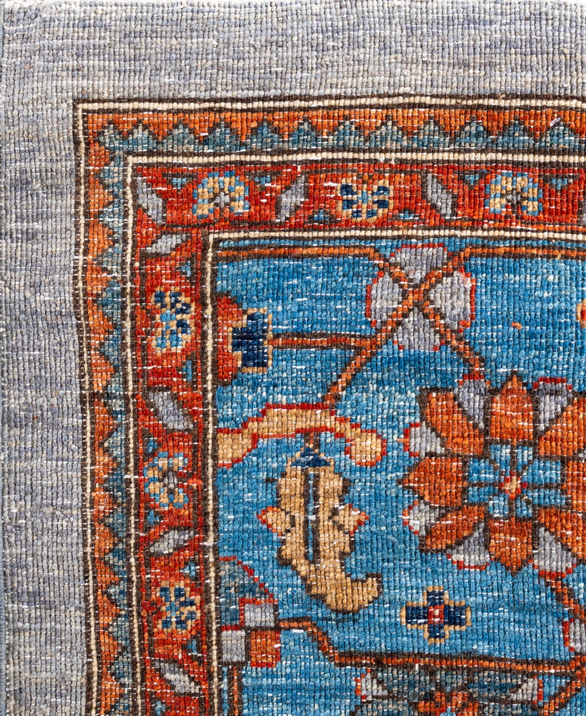 Adorn Hand Woven Rugs Serapi M0103-64 10'2"x14' Area Rug In Gray