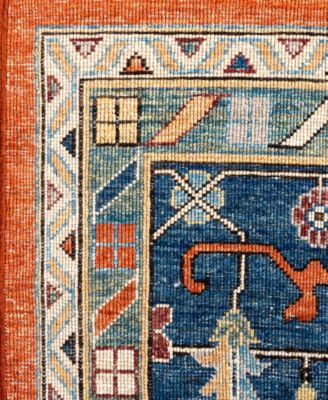 Adorn Hand Woven Rugs Serapi M0103 69 Rug Collection In Orange