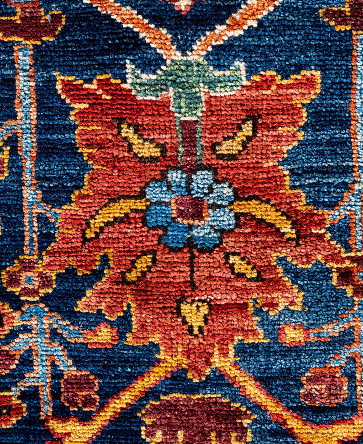 Adorn Hand Woven Rugs Serapi M0103-71 10'x13'10" Area Rug In Blue