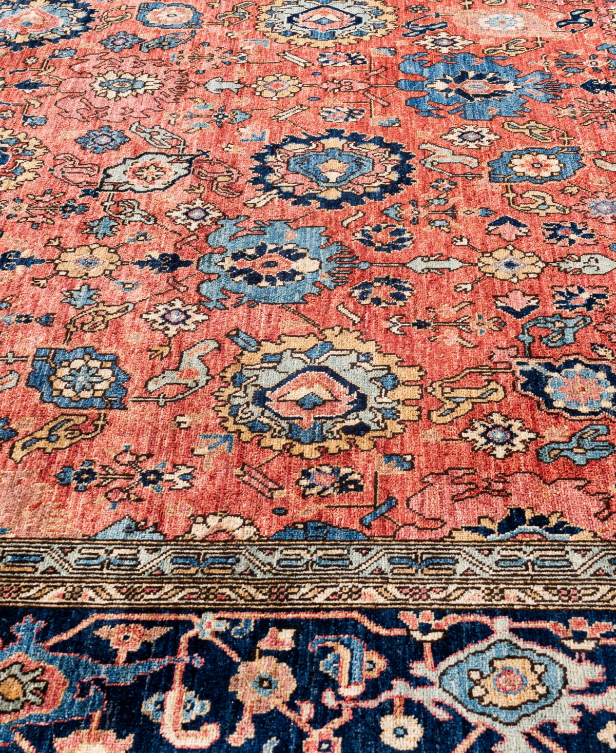 Adorn Hand Woven Rugs Serapi M0103-91 9'x11'10" Area Rug In Red