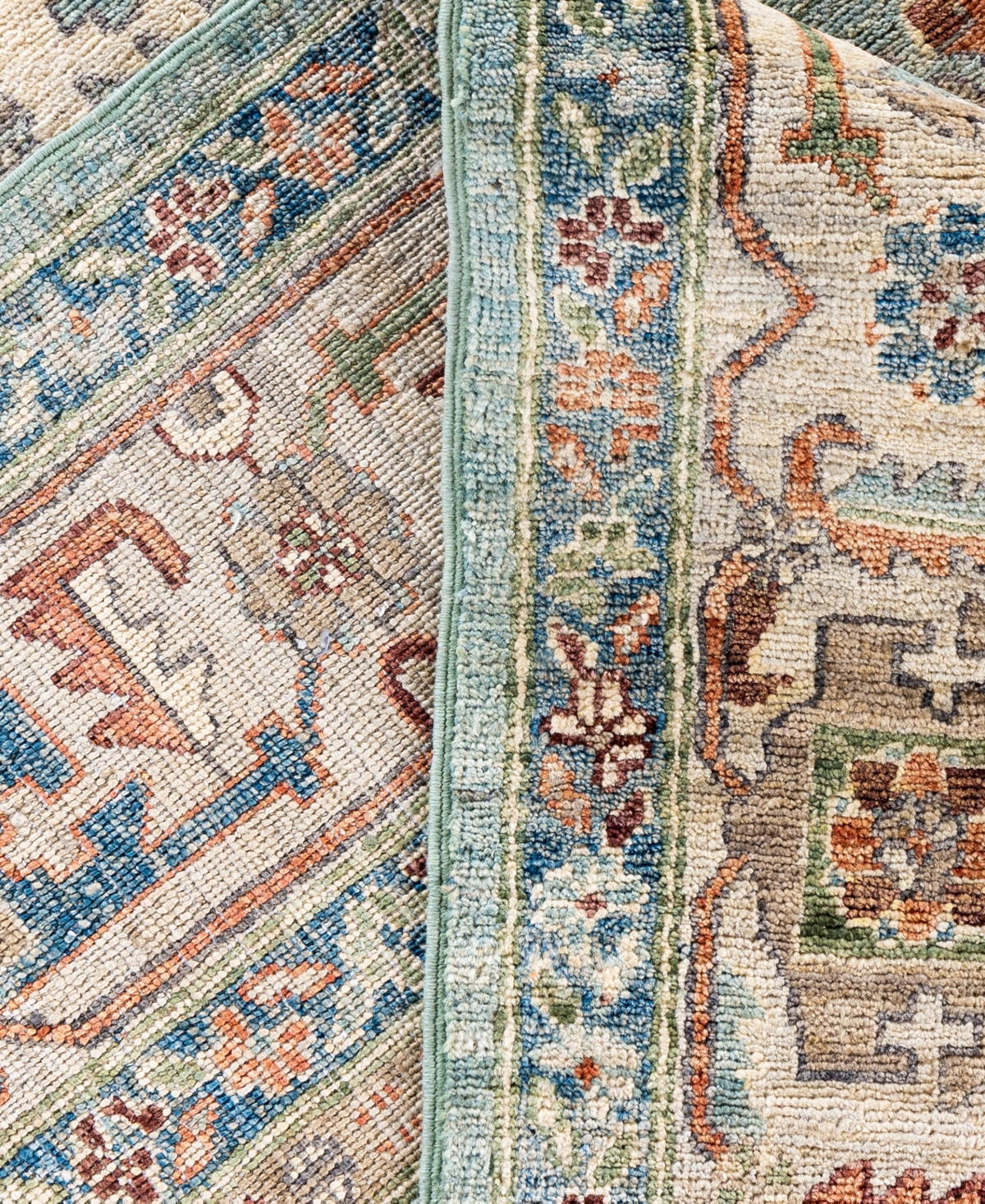 Adorn Hand Woven Rugs Serapi M0103-94 9'3"x11'10" Area Rug In Green