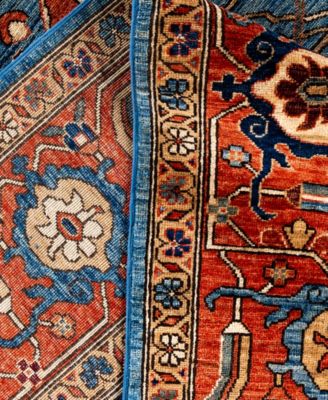 Adorn Hand Woven Rugs Serapi M0103 99 Rug Collection In Blue
