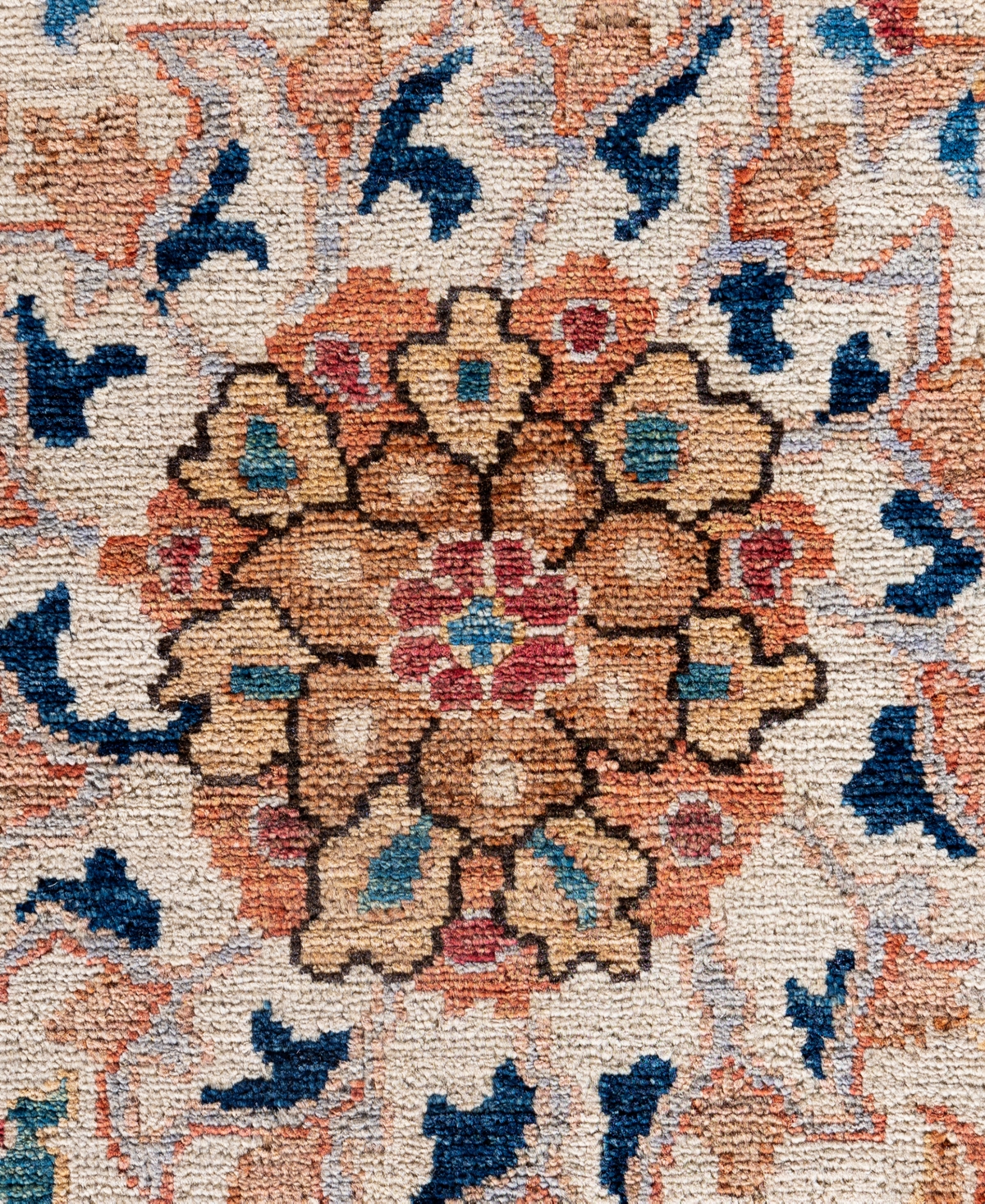 Adorn Hand Woven Rugs Serapi M0103-118 8'10"x11'9" Area Rug In White