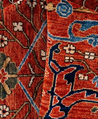 Adorn Hand Woven Rugs Serapi M0103 149 Rug Collection In Red
