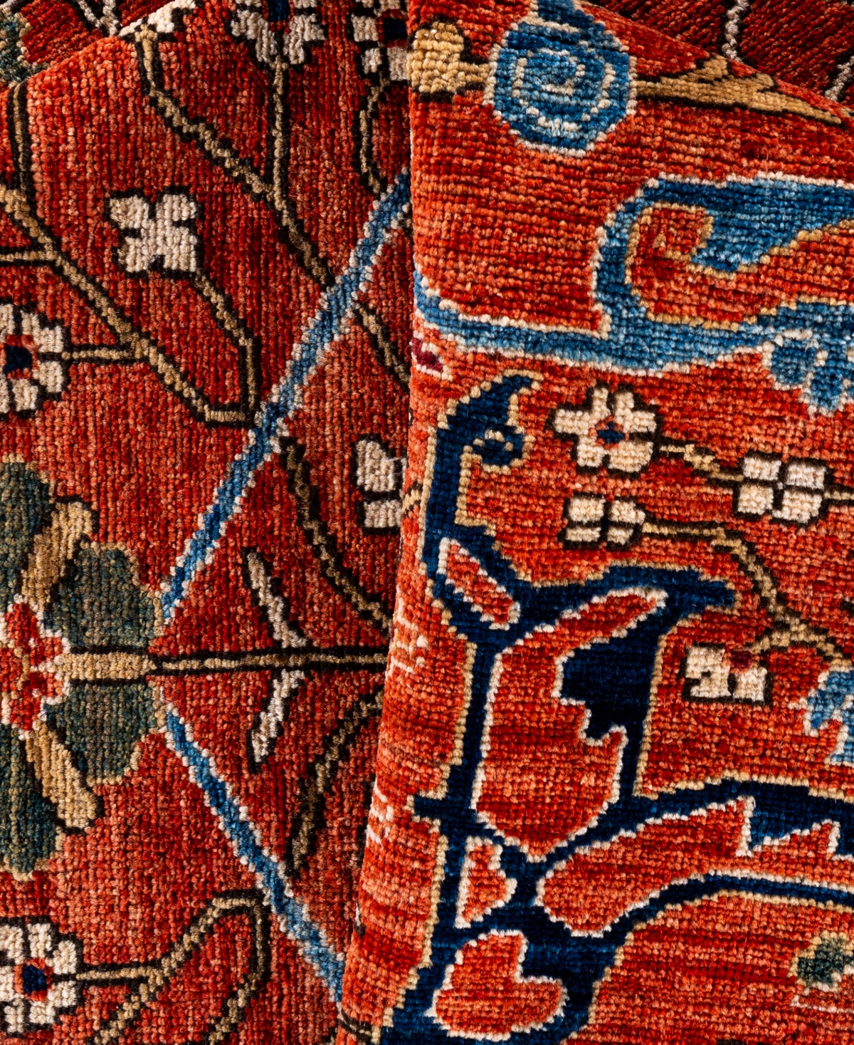 Adorn Hand Woven Rugs Serapi M0103-149 8'11"x11'9" Area Rug In Red
