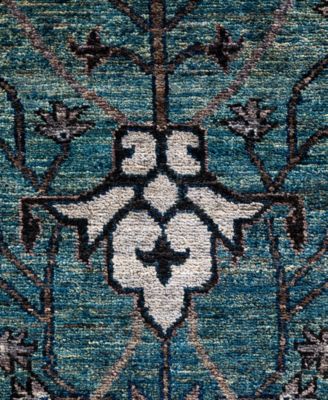 Adorn Hand Woven Rugs Serapi M0103 163 Rug Collection In Green