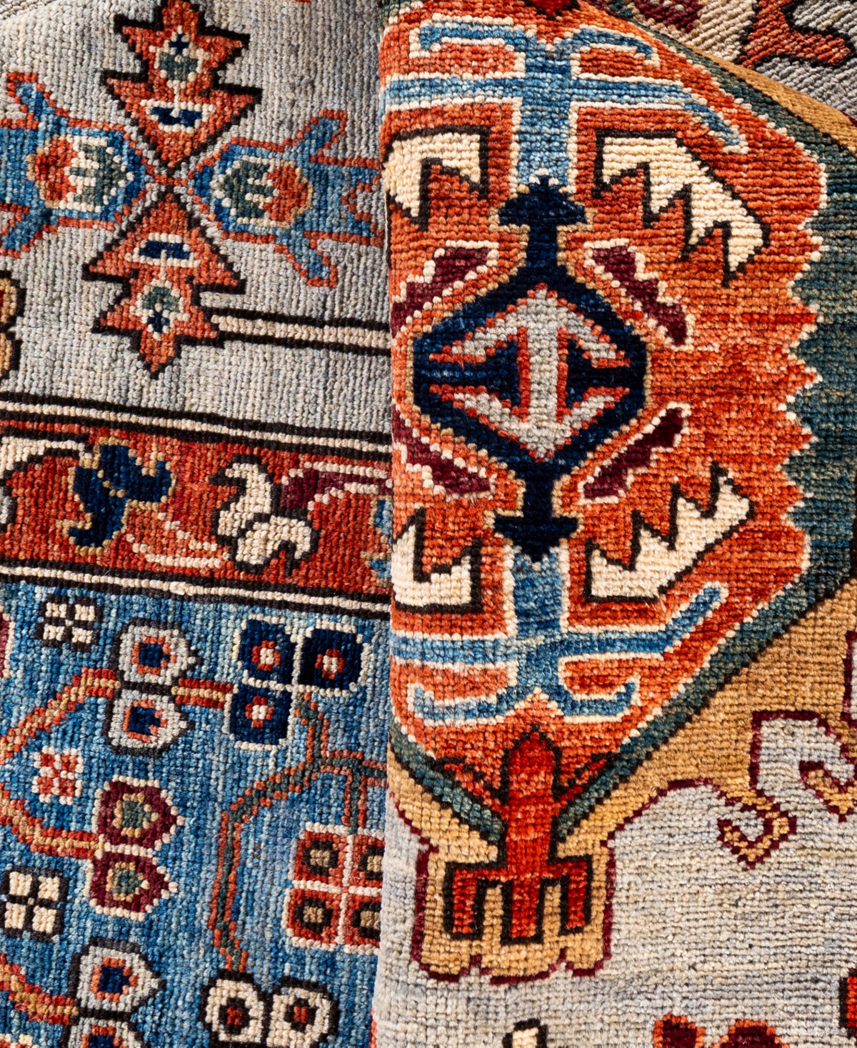 Adorn Hand Woven Rugs Serapi M0103-164 9'1"x11'11" Area Rug In Gray