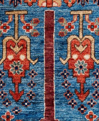 Adorn Hand Woven Rugs Serapi M0103 183 Rug Collection In Blue