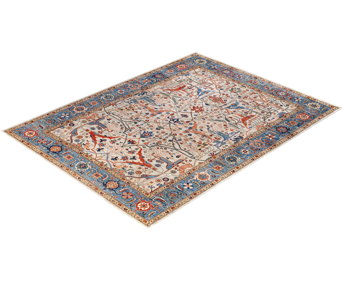 Adorn Hand Woven Rugs Serapi M0103-184 9'x11'10" Area Rug In Gray