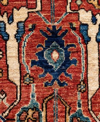 Adorn Hand Woven Rugs Serapi M0103 188 Rug Collection In Red