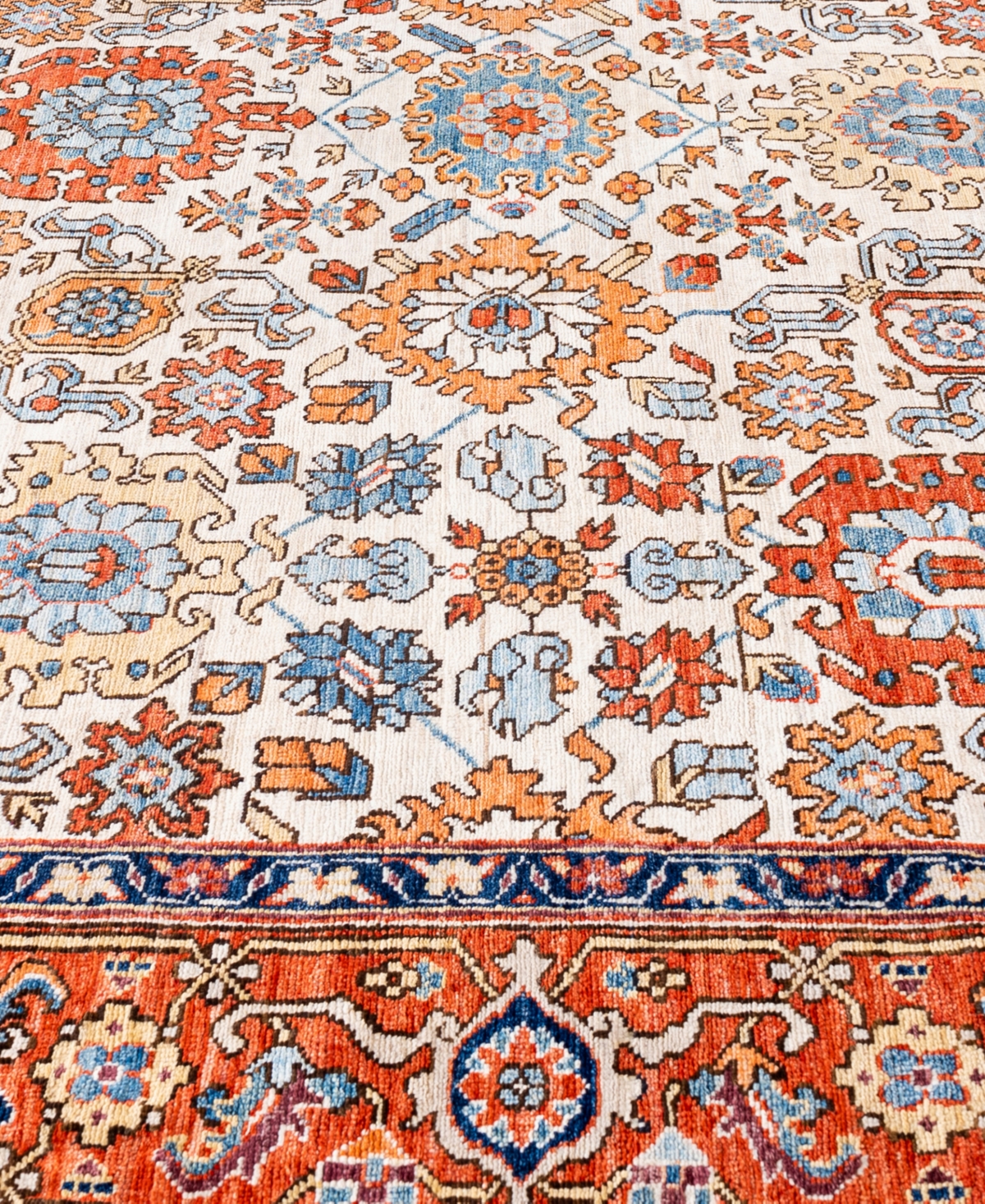 Adorn Hand Woven Rugs Serapi M0103-203 8'x10'1" Area Rug In White