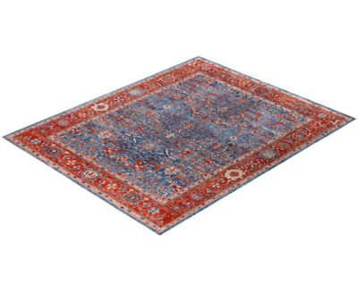 Adorn Hand Woven Rugs Serapi M0103 209 Rug Collection In Blue