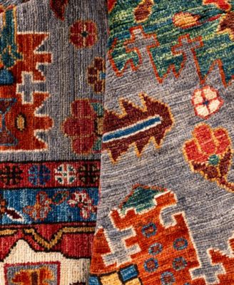Adorn Hand Woven Rugs Serapi M0103 248 Rug Collection In Gray