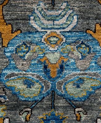 Adorn Hand Woven Rugs Serapi M0103 262 Rug Collection In Green