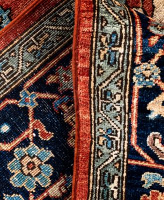 Adorn Hand Woven Rugs Serapi M0103 265 Rug Collection In Orange