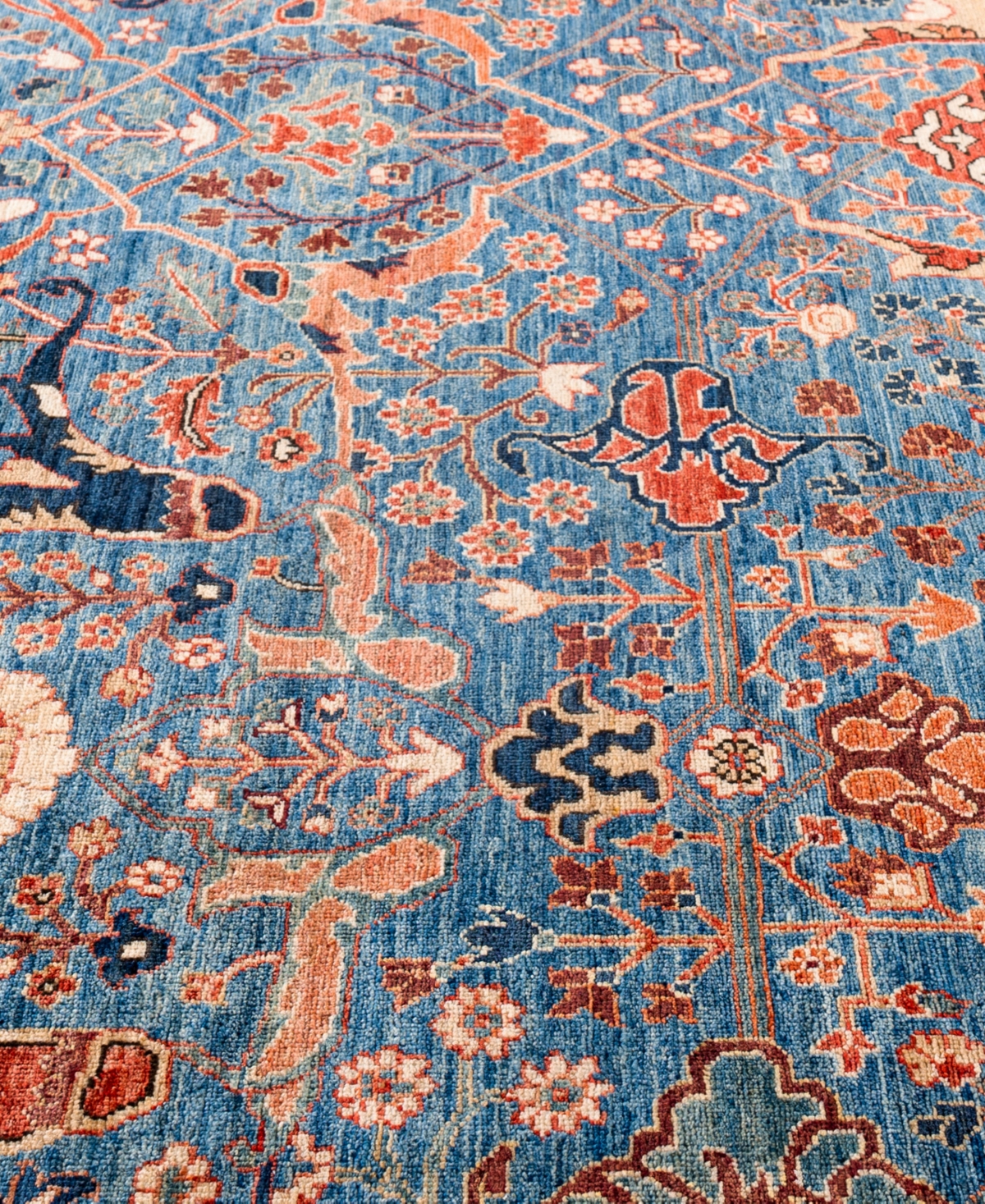 Adorn Hand Woven Rugs Serapi M0103-267 8'2"x10' Area Rug In Blue