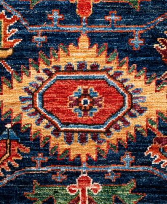 Adorn Hand Woven Rugs Serapi M0103 292 Rug Collection In Blue