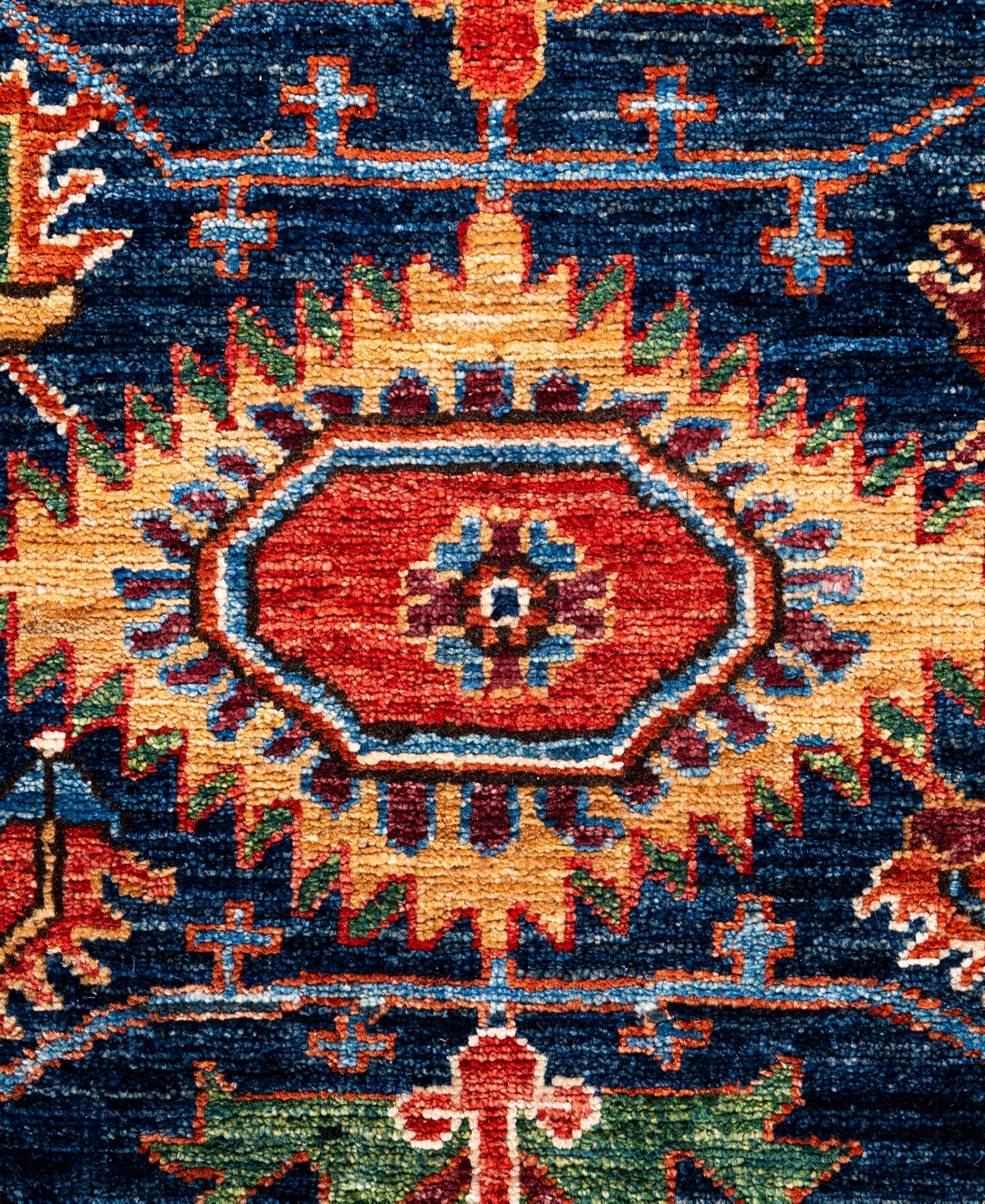 Adorn Hand Woven Rugs Serapi M0103-292 4'1"x5'9" Area Rug In Blue