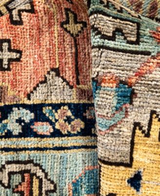 Adorn Hand Woven Rugs Serapi M0103 298 Rug Collection In Gray