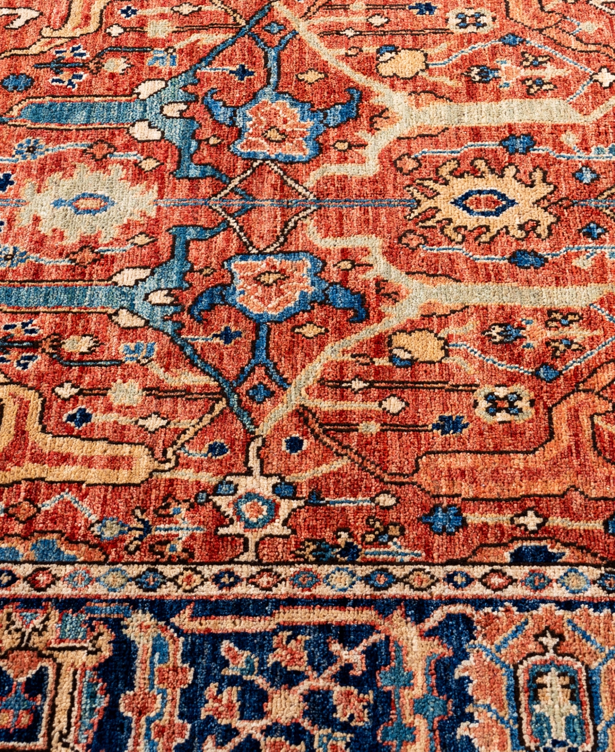 Adorn Hand Woven Rugs Serapi M0103-302 4'2"x5'10" Area Rug In Red