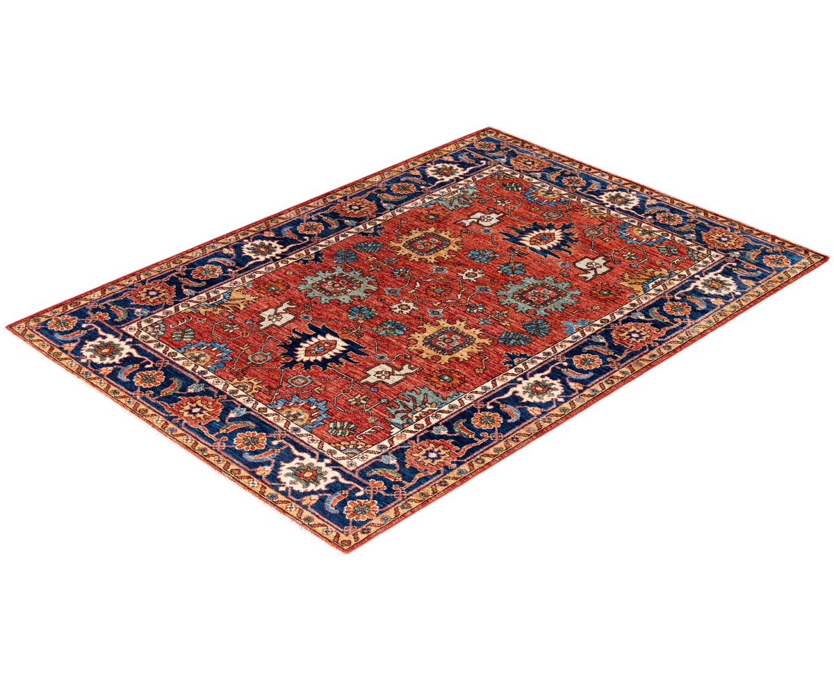 Adorn Hand Woven Rugs Serapi M0103-318 4'3"x5'11" Area Rug In Red