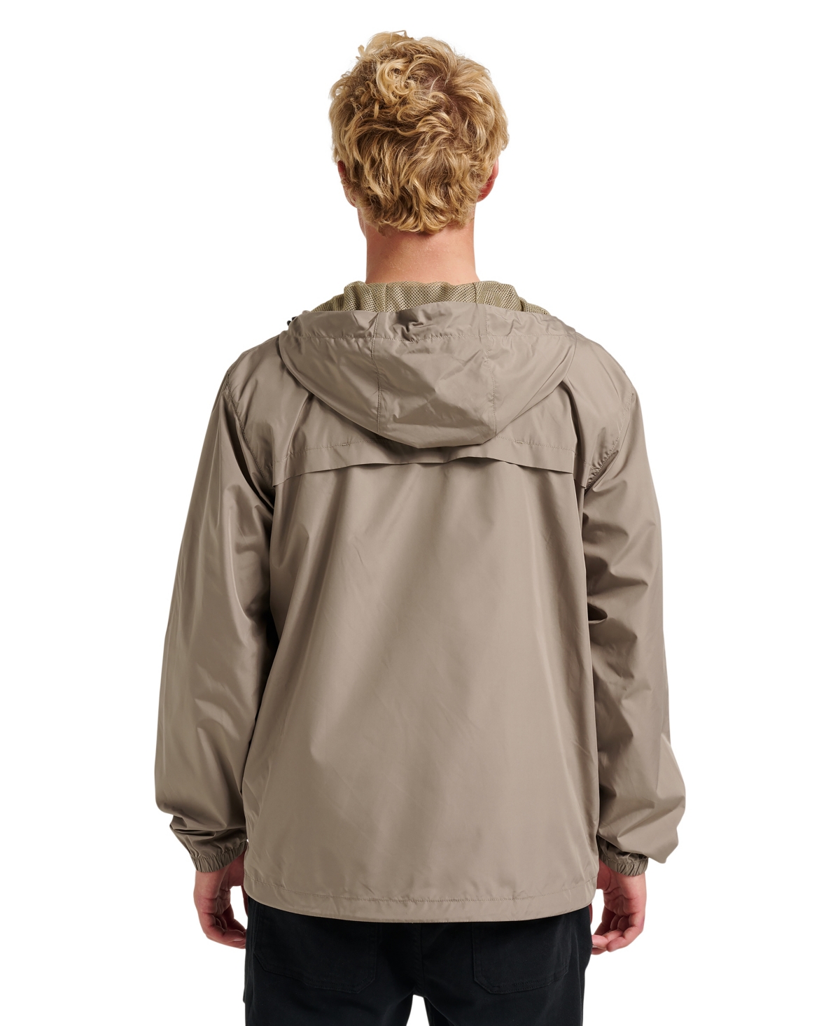 Quiksilver Overcast Water Repellent Hooded Windbreaker In Gray