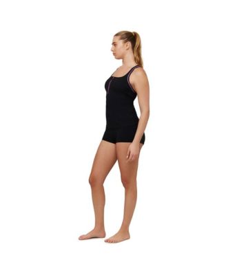 Womens Swim Shady High Neck Swim Romper