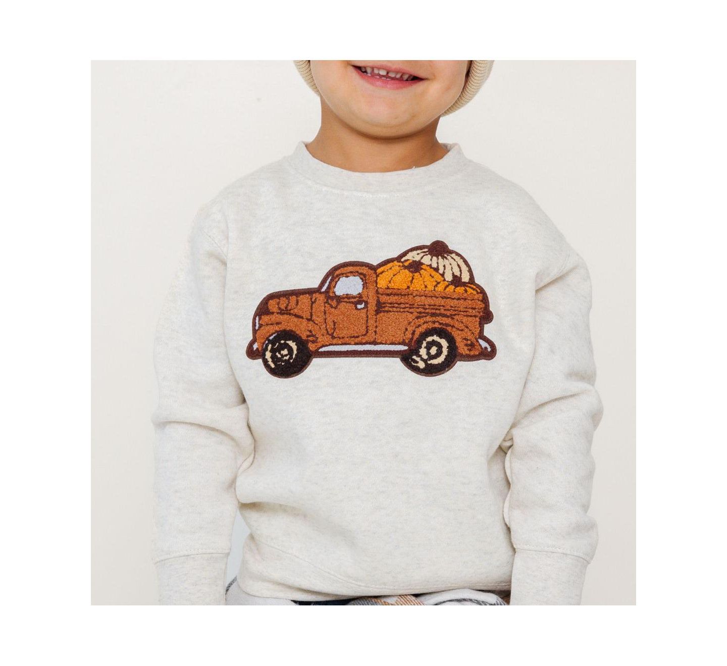 Толстовка Sweet Wink Fall Truck Patch для мальчиков, цвет: Натуральный — фото 3