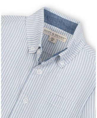 Boys Stretch Poplin Long Sleeve Button Down Shirt